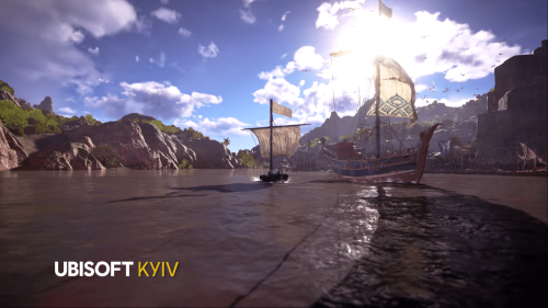 Logo screenshot of Skull and Bones video game interface.