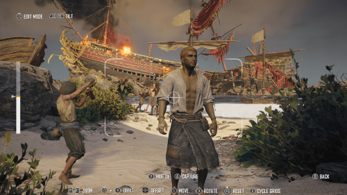 Photo Mode screenshot of Skull and Bones video game interface.