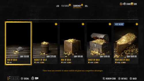 Store screenshot of Skull and Bones video game interface.