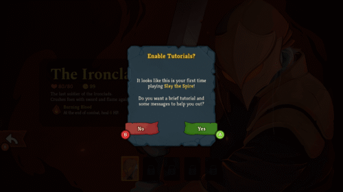 Confirmation screenshot of Slay The Spire 2 video game interface.