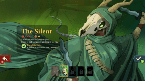 Character screenshot of Slay The Spire 2 video game interface.