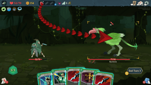 HUD screenshot of Slay The Spire 2 video game interface.