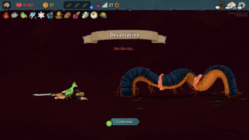 Game Over screenshot of Slay The Spire 2 video game interface.