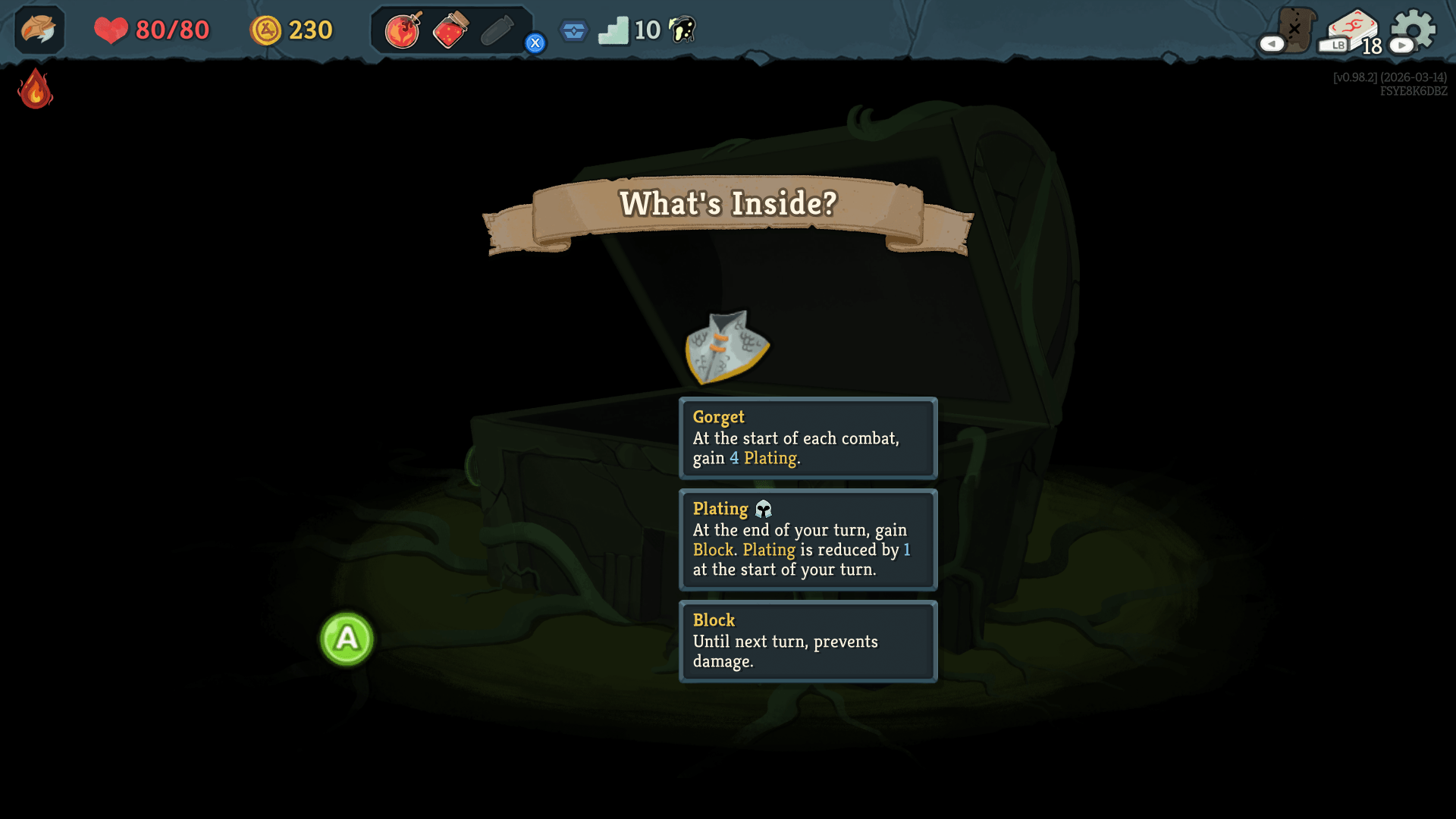 Relic screenshot of Slay The Spire 2 video game interface.