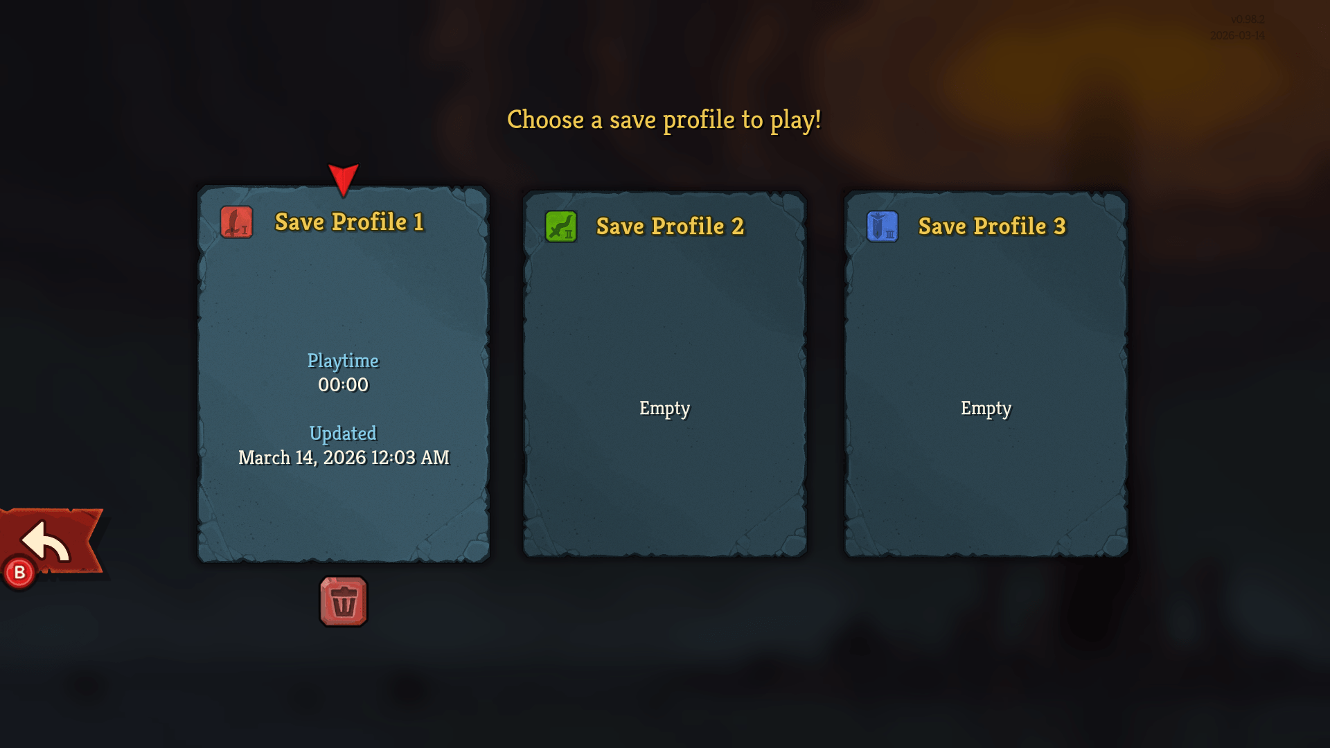 Save Slot screenshot of Slay The Spire 2 video game interface.