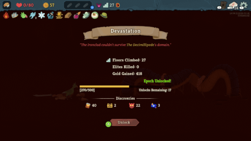 Stats screenshot of Slay The Spire 2 video game interface.