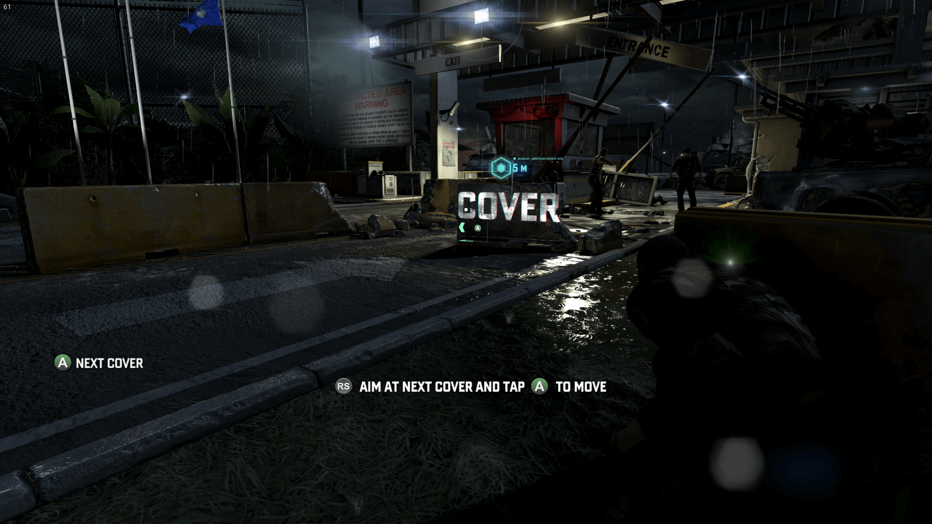 Hint screenshot of Splinter Cell: Blacklist video game interface.