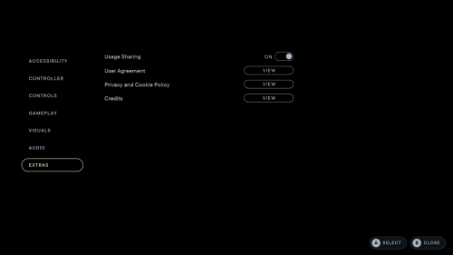 Extras screenshot of Star Wars Jedi: Survivor video game interface.