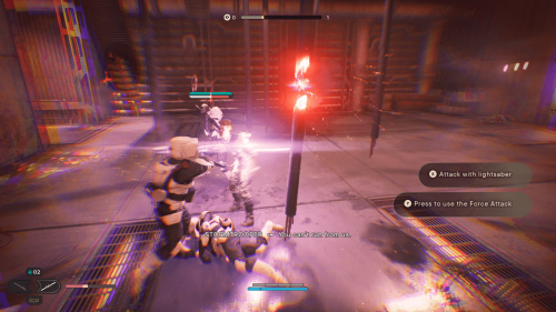 HUD screenshot of Star Wars Jedi: Survivor video game interface.
