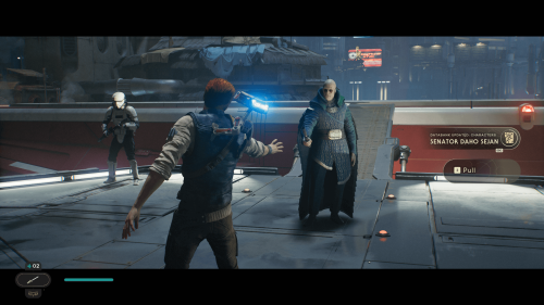 HUD screenshot of Star Wars Jedi: Survivor video game interface.