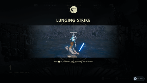 Tutorial screenshot of Star Wars Jedi: Survivor video game interface.