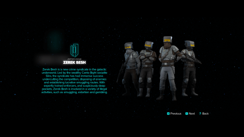 Databank screenshot of Star Wars Outlaws video game interface.