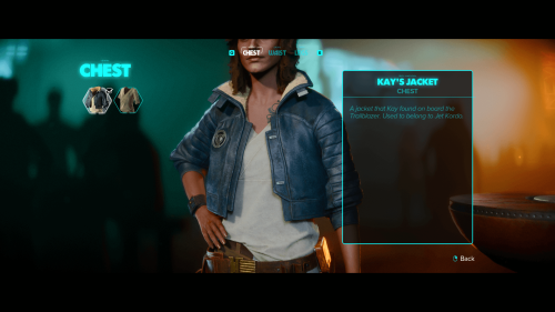 Loadout screenshot of Star Wars Outlaws video game interface.
