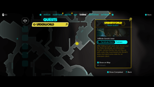 Map screenshot of Star Wars Outlaws video game interface.