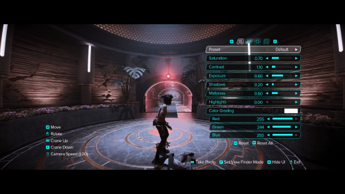 Photo Mode screenshot of Star Wars Outlaws video game interface.
