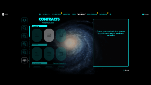Quest screenshot of Star Wars Outlaws video game interface.