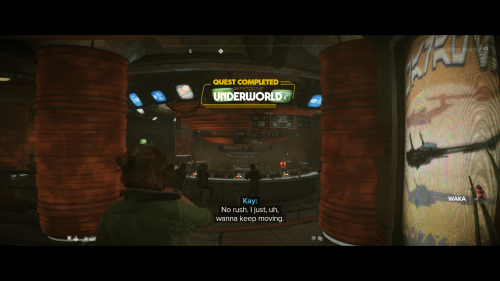 Quest screenshot of Star Wars Outlaws video game interface.