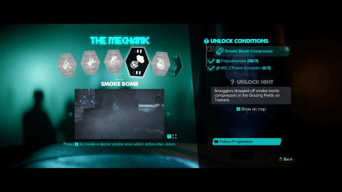 Skills screenshot of Star Wars Outlaws video game interface.