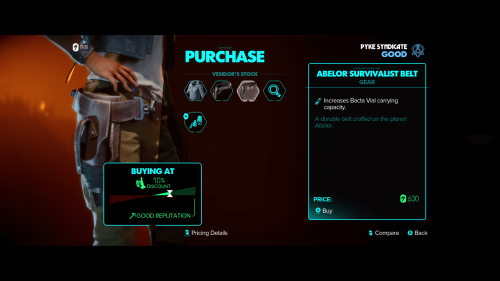 Store screenshot of Star Wars Outlaws video game interface.
