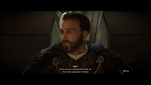 Subtitles screenshot of Star Wars Outlaws video game interface.