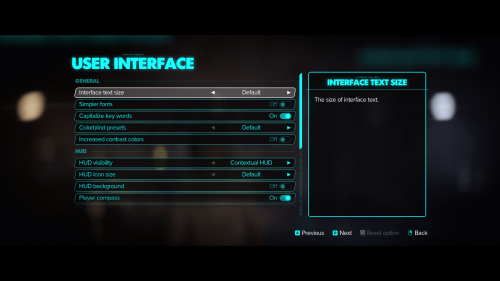 User Interface screenshot of Star Wars Outlaws video game interface.