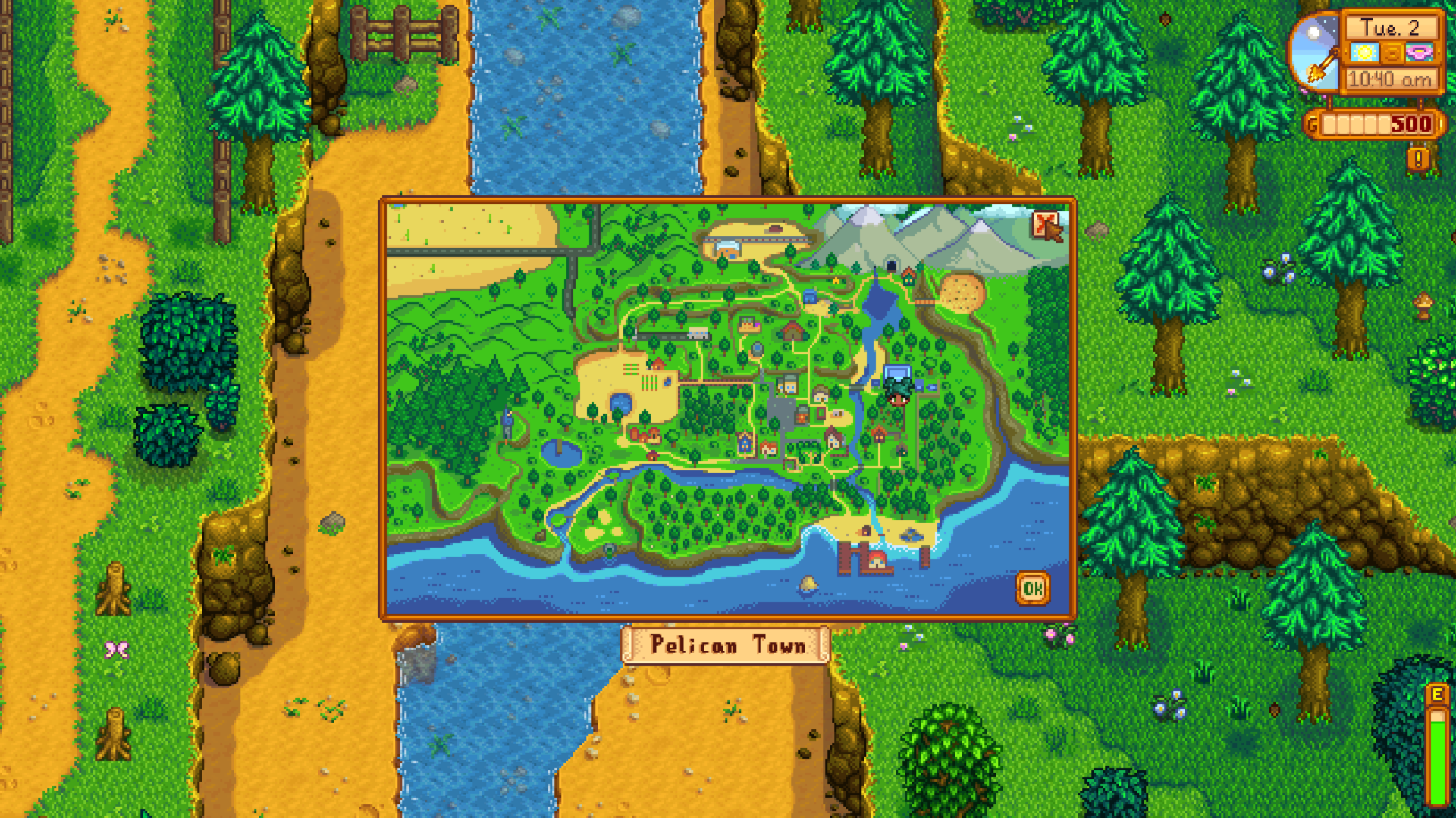 Pelican town - Stardew Valley | Interface In Game