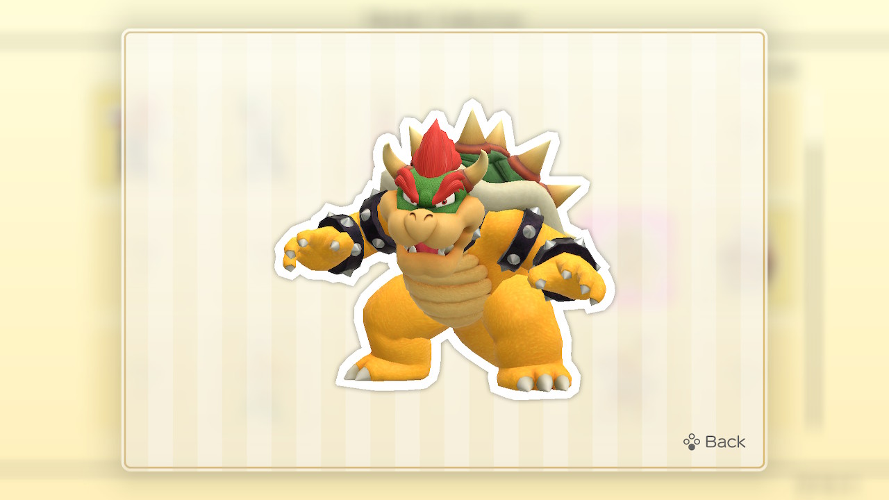 View sticker screenshot of Super Mario Party video game interface.