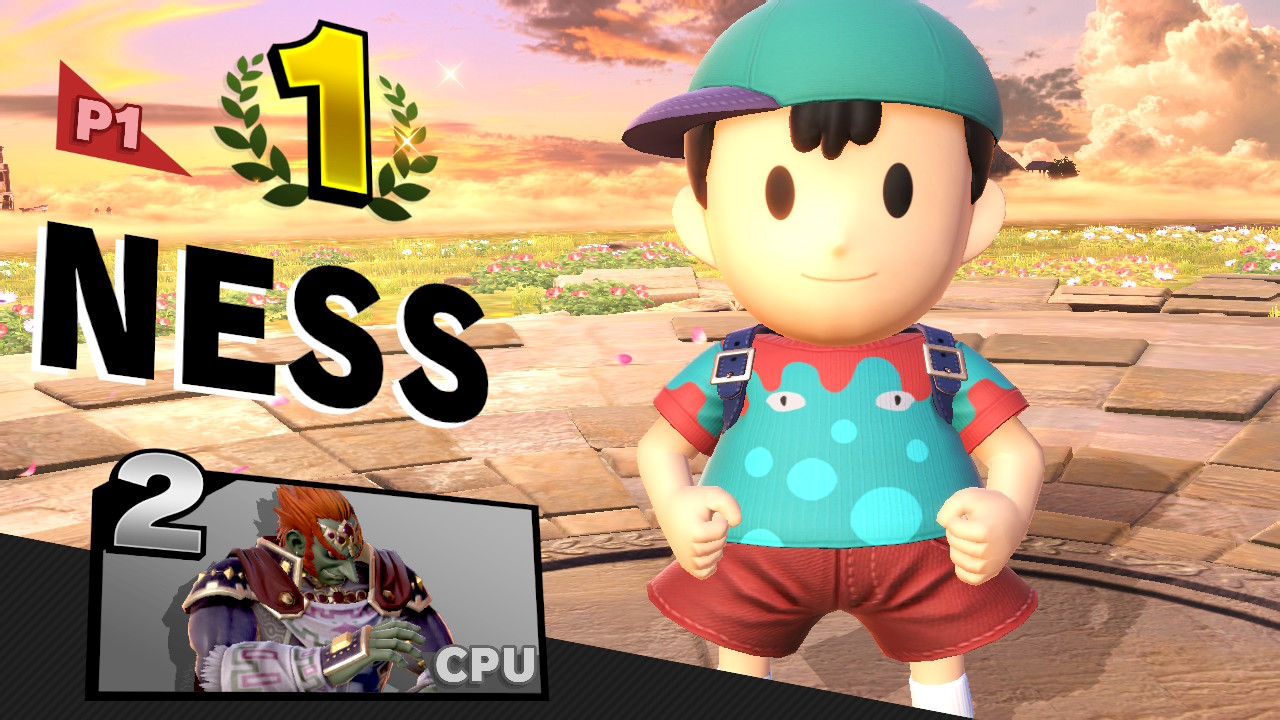 Scoreboard screenshot of Super Smash Bros. Ultimate video game interface.