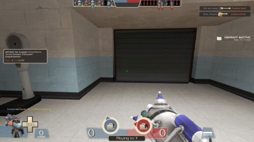 Notification screenshot of Team Fortress 2 video game interface.