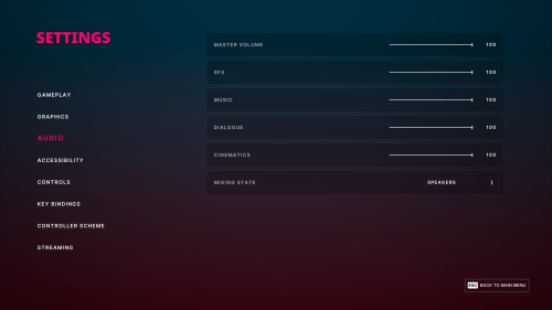 Audio screenshot of The Alters video game interface.