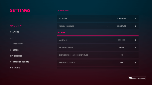 Gameplay screenshot of The Alters video game interface.