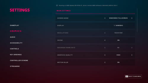 Graphics screenshot of The Alters video game interface.