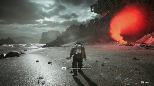 HUD screenshot of The Alters video game interface.