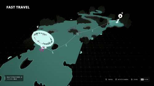 Map screenshot of The Alters video game interface.