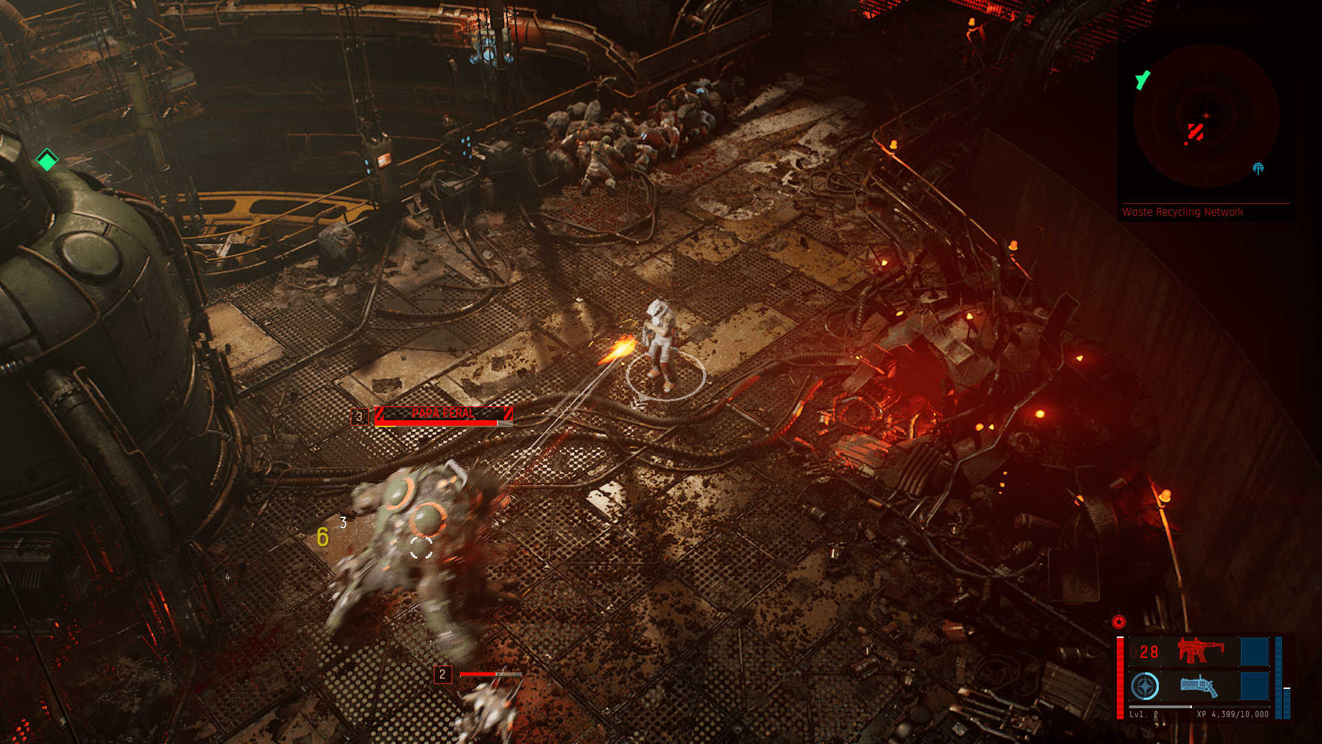 HUD screenshot of The Ascent video game interface.