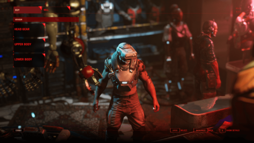 Store screenshot of The Ascent video game interface.