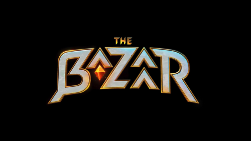 Logo screenshot of The Bazaar video game interface.