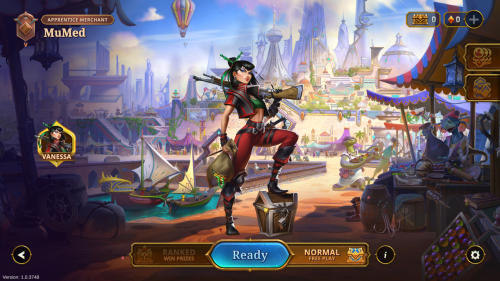 Main Menu screenshot of The Bazaar video game interface.