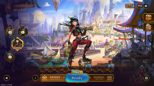 Main Menu screenshot of The Bazaar video game interface.