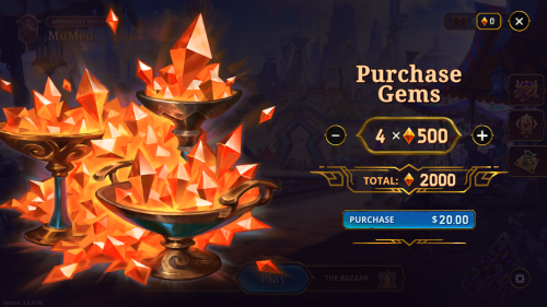 Store screenshot of The Bazaar video game interface.
