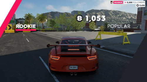 Popularity screenshot of The Crew 2 video game interface.