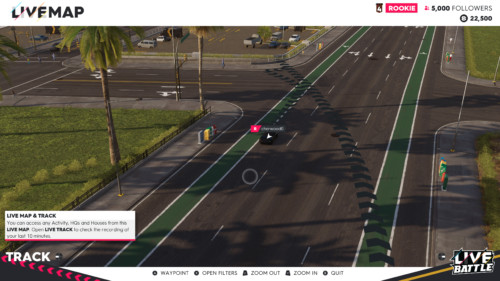 Track screenshot of The Crew 2 video game interface.
