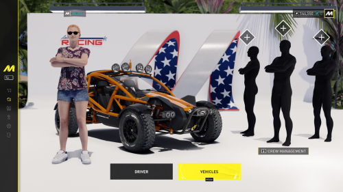 Customization screenshot of The Crew Motorfest video game interface.