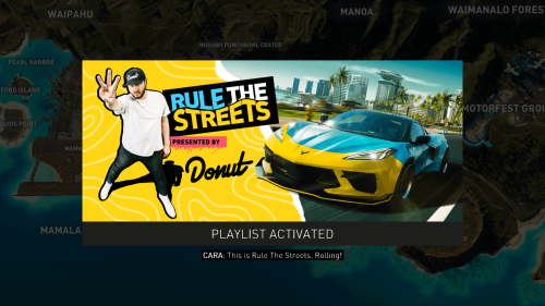 Overlay screenshot of The Crew Motorfest video game interface.