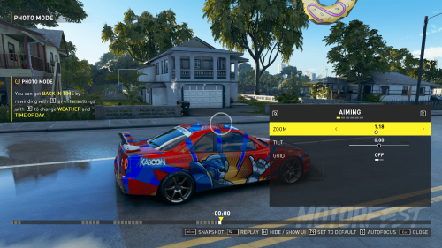 Photo Mode screenshot of The Crew Motorfest video game interface.