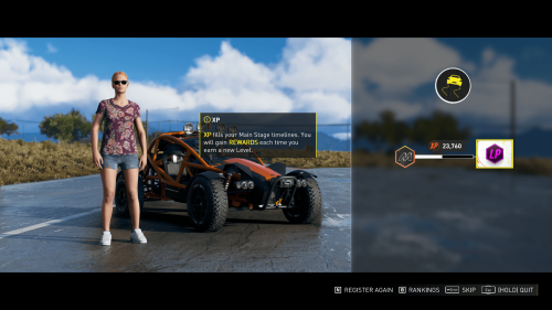 Race Complete screenshot of The Crew Motorfest video game interface.