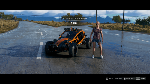 Race Complete screenshot of The Crew Motorfest video game interface.
