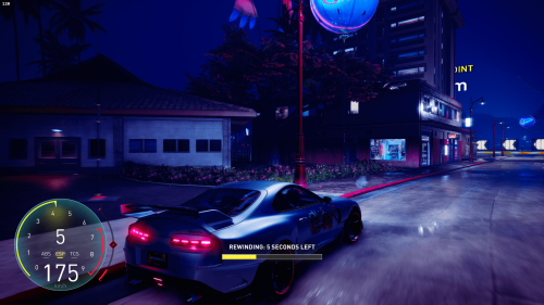 Rewind Widget screenshot of The Crew Motorfest video game interface.