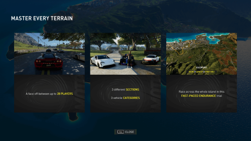 Tutorial screenshot of The Crew Motorfest video game interface.