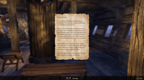 Page screenshot of The Elder Scrolls Online video game interface.